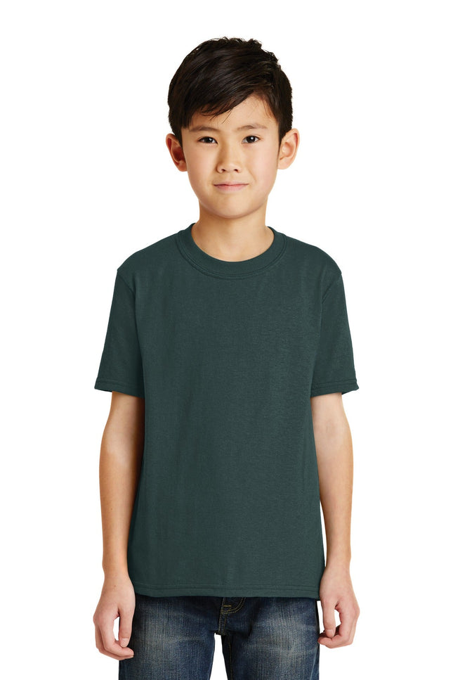 Port & Company ®  - Youth Core Blend Tee.  PC55Y, Basic Colors