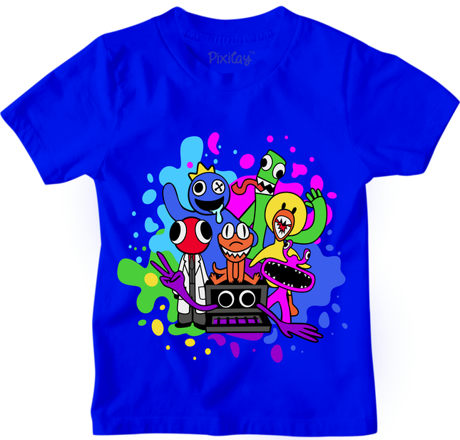 Kids Rainbow Friends Graphic Tee Cotton/Poly Blend Short Sleeve T-Shirt