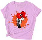 Red Rainbow Friend Girls Short Sleeve T-Shirt