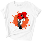 Red Rainbow Friend Girls Short Sleeve T-Shirt