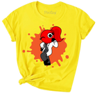 Red Rainbow Friend Girls Short Sleeve T-Shirt