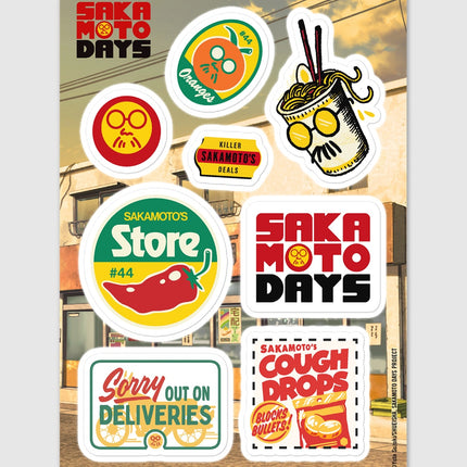 Sakamoto Days Icons Sticker Sheet