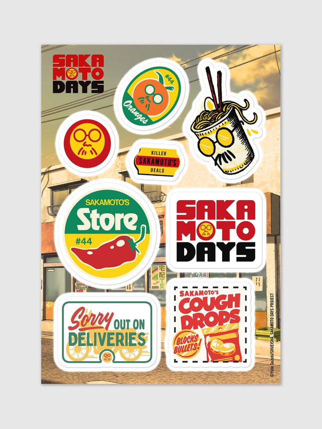 Sakamoto Days Icons Sticker Sheet