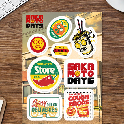 Sakamoto Days Icons Sticker Sheet