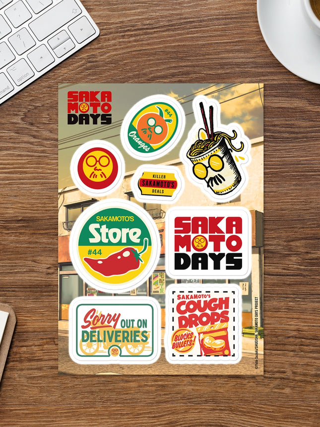 Sakamoto Days Icons Sticker Sheet