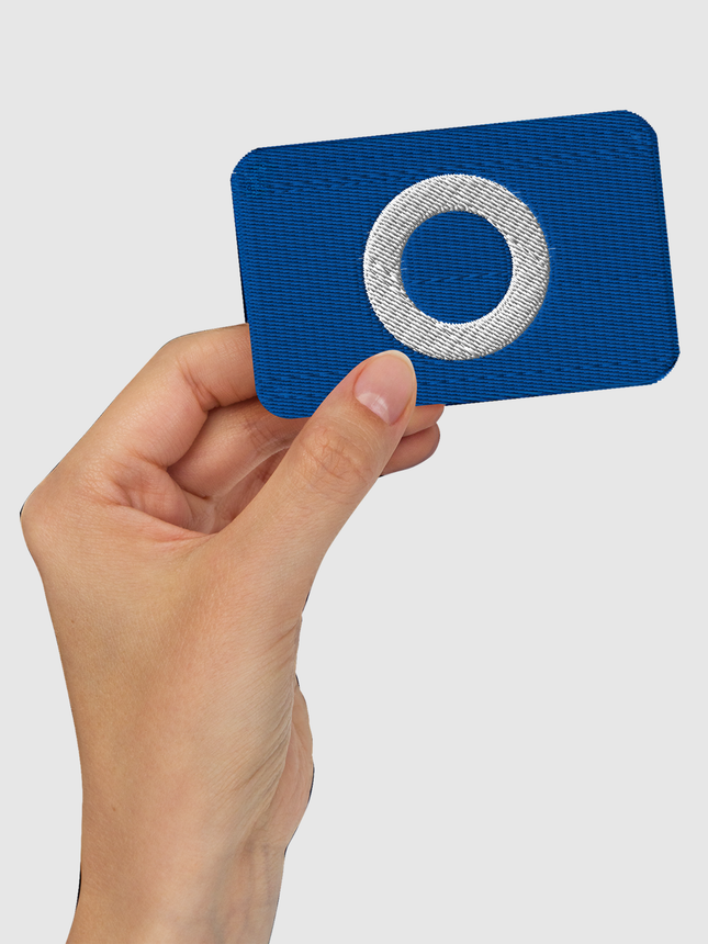 Squid Game Blue O Embroidered Patch