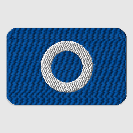 Squid Game Blue O Embroidered Patch