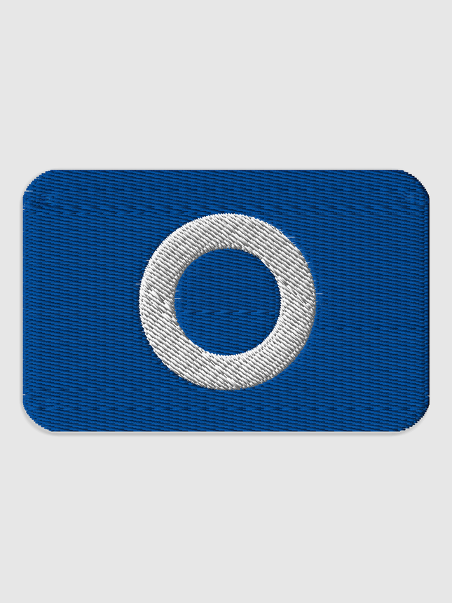 Squid Game Blue O Embroidered Patch