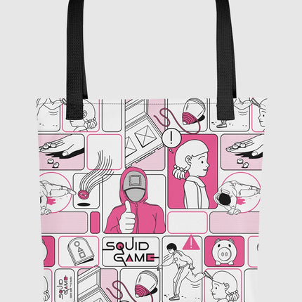 Squid Game Comic Tote Bag