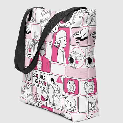 Squid Game Comic Tote Bag