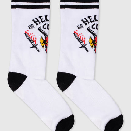 Stranger Things Hellfire Club Socks