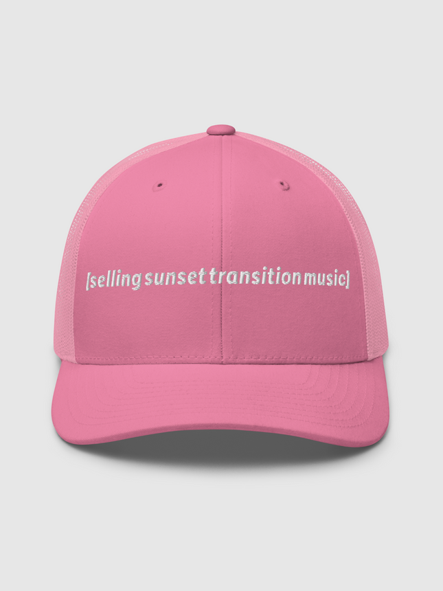 Selling Sunset Transition Music Trucker Hat