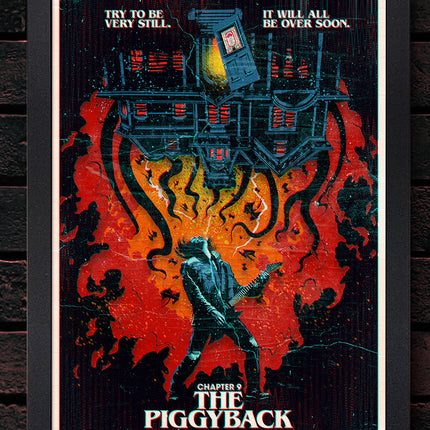 Stranger Things The Piggyback Shadowbox Art by Artovision