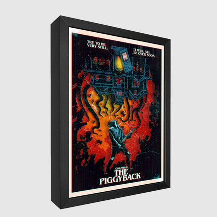 Stranger Things The Piggyback Shadowbox Art by Artovision