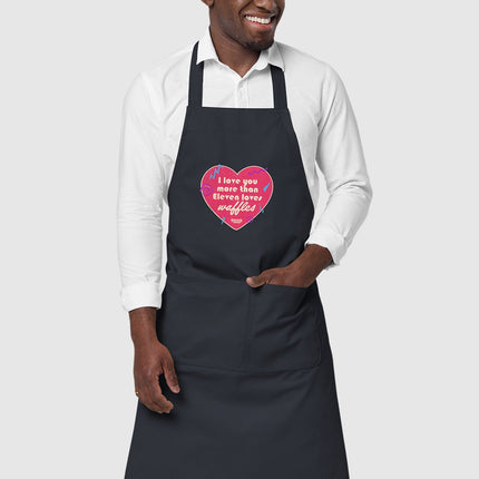 Stranger Things I Love You More Than Eleven Loves Waffles Apron