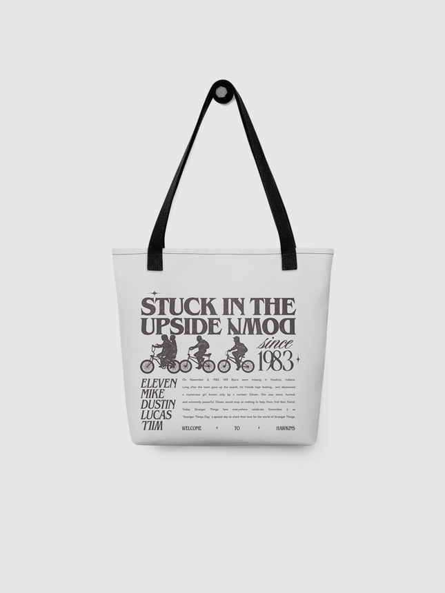 Stranger Things Stuck In The Upside Down Tote Bag