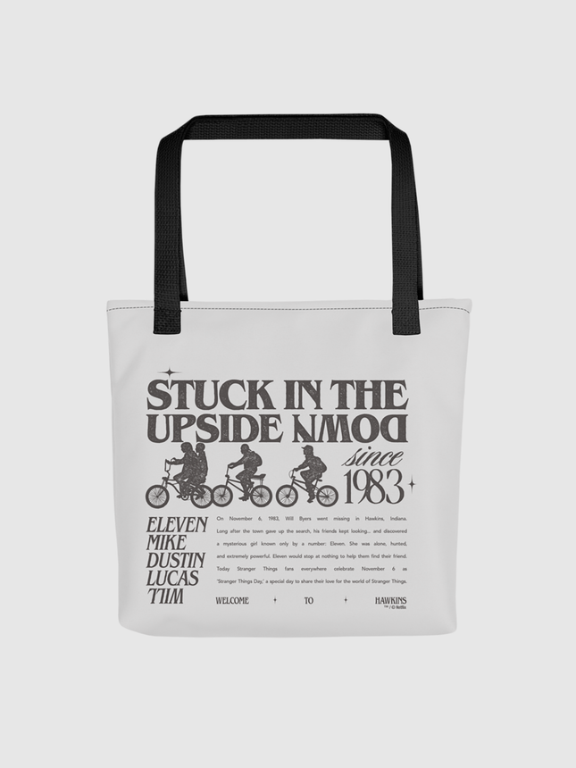 Stranger Things Stuck In The Upside Down Tote Bag