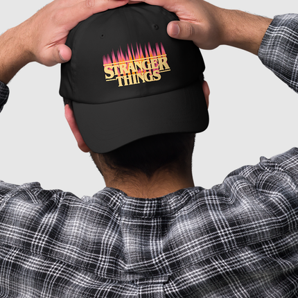 Stranger Things Fire Logo Dad Hat