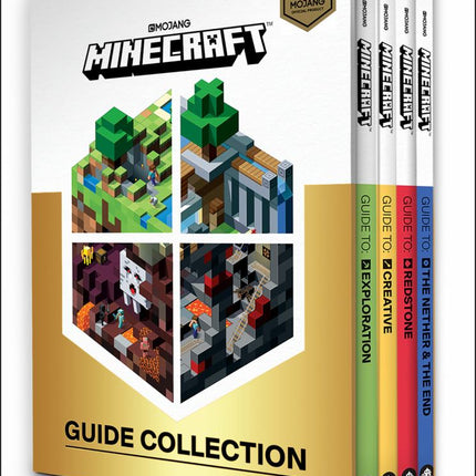 Minecraft: Guide Collection 4-Book Boxed Set: Exploration; Creative; Redstone; The Nether & the End Paperback Books
