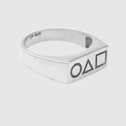 Squid Game Symbols Signet Ring