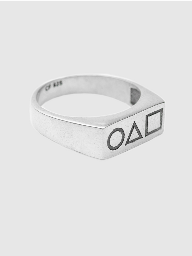 Squid Game Symbols Signet Ring