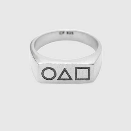 Squid Game Symbols Signet Ring