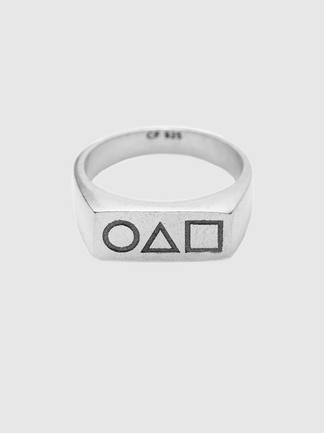 Squid Game Symbols Signet Ring