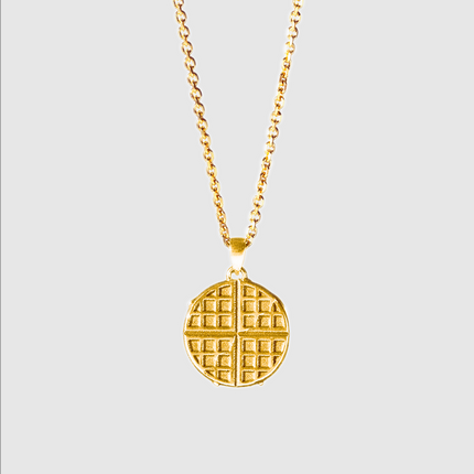 Stranger Things Waffle Necklace