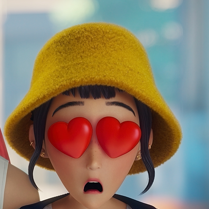 KPop Demon Hunters Zoey's Reversible Bucket Hat