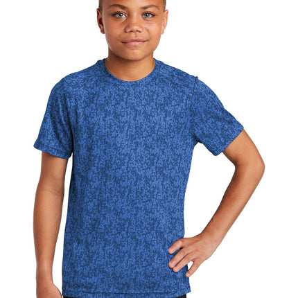 Sport-Tek YST460: Youth Digi Camo Tee