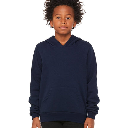 Bella+Canvas 3719Y: Youth Sponge Fleece Pullover Hooded Sweatshirt