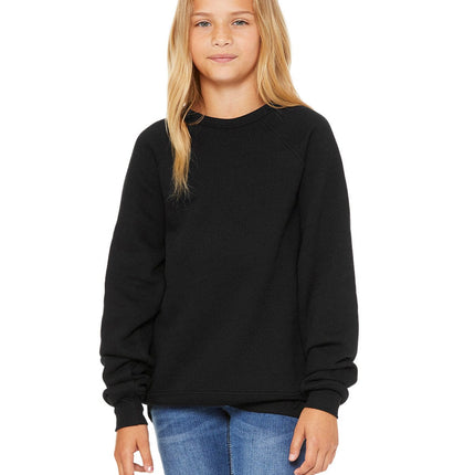 Bella+Canvas 3901Y: Youth Sponge Fleece Raglan Sweatshirt