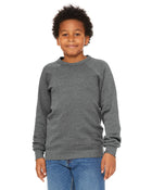 Bella+Canvas 3901Y: Youth Sponge Fleece Raglan Sweatshirt