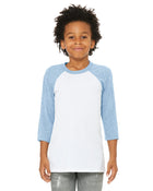 Bella+Canvas 3200Y: Youth 3/4-Sleeve Baseball T-Shirt