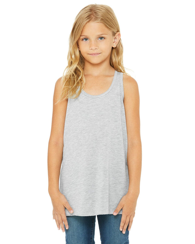 Bella + Canvas B8800Y: Youth Girls Flowy Racerback Tank