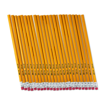 #2 HB Unsharpened Wood Pencils, Yellow, 24 Count