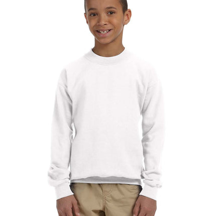 Gildan G180B: Youth Unisex Heavy Blend™ 50/50 Fleece Crew