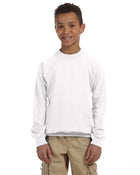 Gildan G180B: Youth Unisex Heavy Blend™ 50/50 Fleece Crew