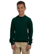 Gildan G180B: Youth Unisex Heavy Blend™ 50/50 Fleece Crew