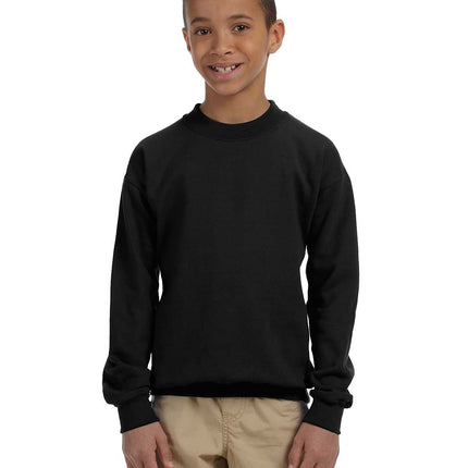 Gildan G180B: Youth Unisex Heavy Blend™ 50/50 Fleece Crew