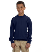 Gildan G180B: Youth Unisex Heavy Blend™ 50/50 Fleece Crew