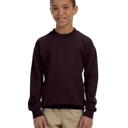 Gildan G180B: Youth Unisex Heavy Blend™ 50/50 Fleece Crew