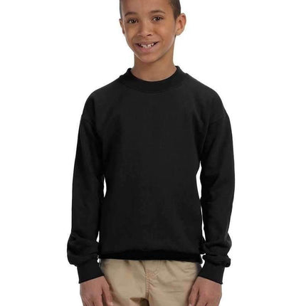 Gildan G180B: Youth Unisex Heavy Blend™ 50/50 Fleece Crew