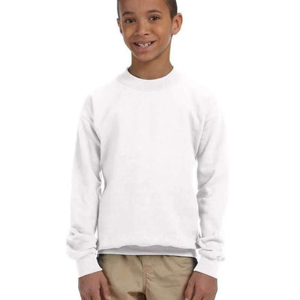 Gildan G180B: Youth Unisex Heavy Blend™ 50/50 Fleece Crew