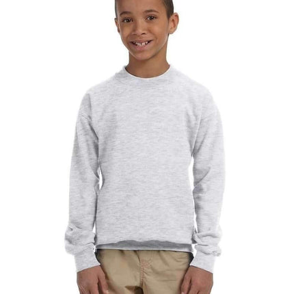 Gildan G180B: Youth Unisex Heavy Blend™ 50/50 Fleece Crew