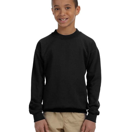 Gildan G180B: Youth Unisex Heavy Blend™ 50/50 Fleece Crew