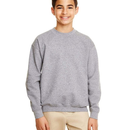 Gildan G180B: Youth Unisex Heavy Blend™ 50/50 Fleece Crew