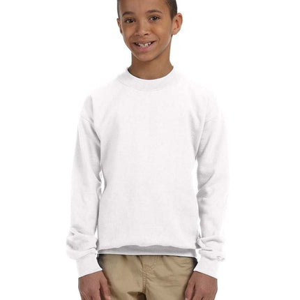 Gildan G180B: Youth Unisex Heavy Blend™ 50/50 Fleece Crew