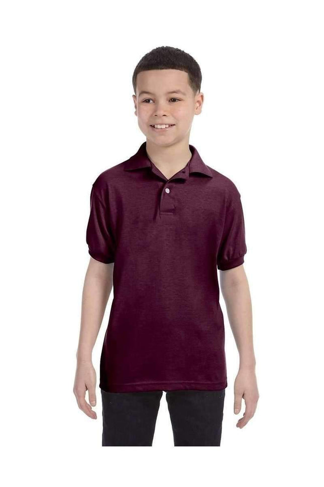 Hanes 054Y: Jersey Knit Youth Wholesale Polo