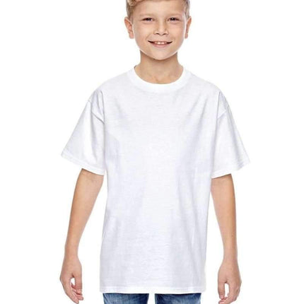 Hanes 498Y: 100% Ringspun Cotton Youth T-Shirt